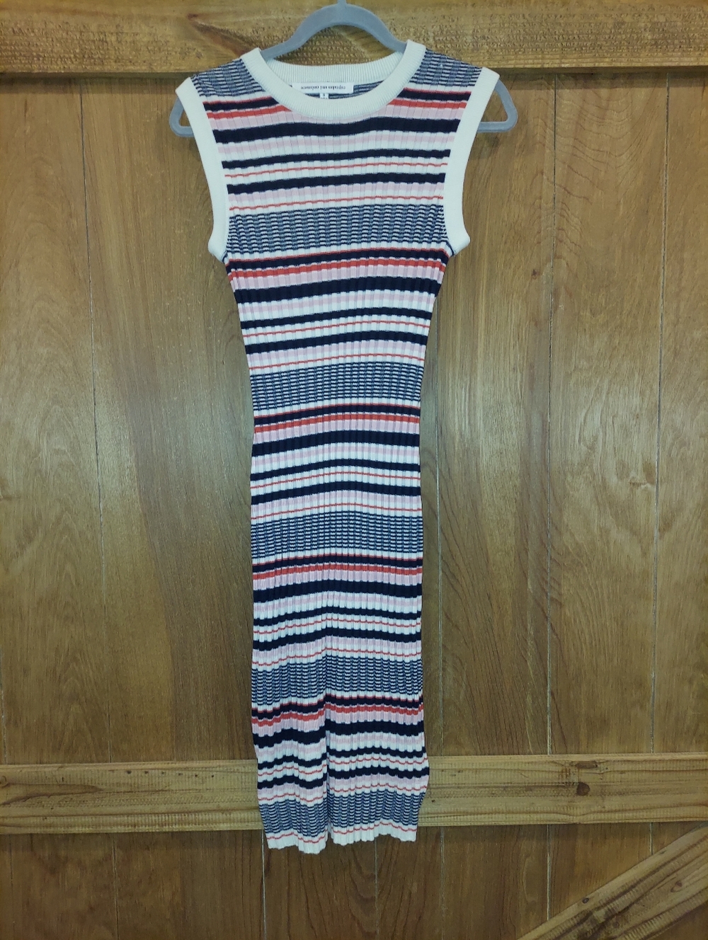 Cupcakes and Cashmere Women’s Walton Cotton Candy Striped Dress Size Small